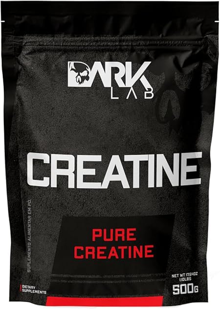 Creatina Pura 500g Dark Lab Monohidratada 100% de Pureza, Sem Sabor