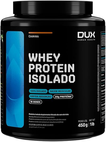 Whey Protein Isolado Cookies Pote 450g – Contribui para os Resultados e Auxilia a Recuperação Muscul